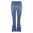 thumbnail image 5 of Sngxgn Low Waist Cargo Jeans for Women Pocket Y2K Wide Leg Pants(Blue,L), 5 of 7