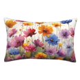 thumbnail image 1 of Fotbe Colorful Wildflower Meadow Funda de Almohada Decorativa Estilo Occidental, Lujo en Algodón, Fundas para Almohadas King, Cojín Estampado para Decoración del Hogar-20"x30", 1 of 6