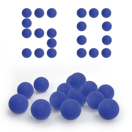 EKIND 50 Rounds Bulk Refill Ammo Bullet Balls Compatible for Nerf Rival Blaster Series (Dark Blue)