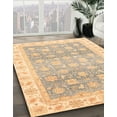 thumbnail image 3 of Ahgly Company Machine Washable Indoor Rectangle Abstract Brown Gold Area Rugs, 2' x 5', 3 of 7