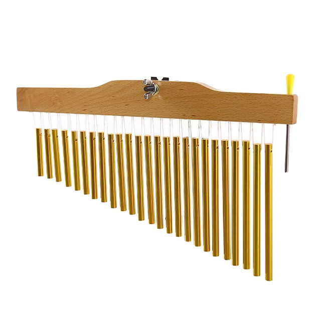 1 de ones dorado Premium con soporte de y para de percusión Escritorio de salón de música 25 tonos Sunnimix carillón de barra dorada
