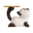 thumbnail image 1 of Estatua de gato de resina, organizador, decoración de mesa, bonito plato de dulces, llavero para dormitorio, entrada, estantería, oficina, 1 of 9
