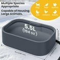 thumbnail image 4 of Extra Large Heated Pet Bowl with 5 Layers Design for Heating & Heat Preservation Provides Drinkable Water & Food in Winter Heated Water Bowl for Cat Rabbit Chicken Duck Squirrel, 194 fl oz, 4 of 6