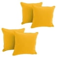 thumbnail image 3 of Blazing Needles 18-inch Double-corded Solid Twill Square Throw Pillows with Inserts (Set of 4), 3 of 3