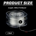 thumbnail image 2 of 2 Rolls 0.6mm Stretchy Bracelet String, 350 Yards Elastic Thread for Jewelry Making & Friendship Bracelets, White, 2 of 5