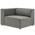 thumbnail image 4 of Modway Mingle Vegan Leather 4-Piece Sectional Sofa in Gray, 4 of 10