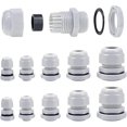 thumbnail image 1 of Prensaestopas M10-M25 Prensaestopas apilables acolchados de 10 mm a 25 mm con tuerca de seguridad y arandela (M10-M25 40 piezas), 1 of 4