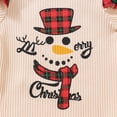 thumbnail image 5 of Peyan Newborn Baby Girl Christmas Outfits Long Sleeve Romper Headband One-piece Fall Winter, 5 of 11
