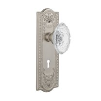Nostalgic Warehouse Meacvi_Sd_Kh Vintage Crystal Victorian Single Dummy Door Knob - Nickel