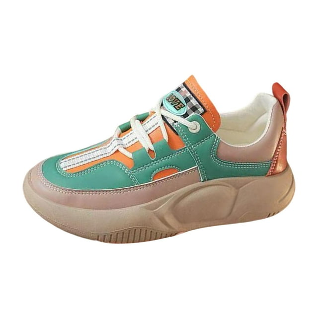 Chaussures Décontractées pour Femmes, Espadrilles de Mode à Semelle Épaisse, Chaussures de Sport Légères à Enfiler, Espadrilles Plateforme pour Randonnée, Jogging, Travail, Conduite 40