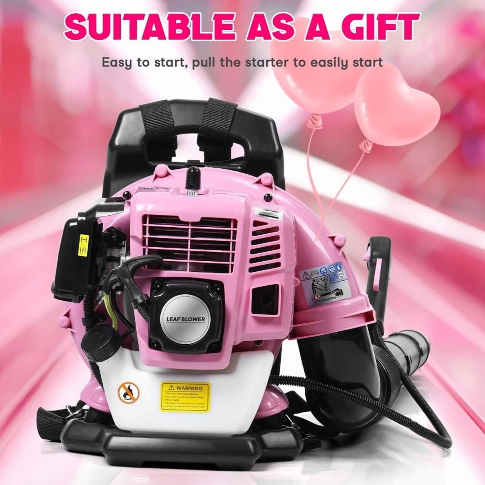 52CC Gas Leaf Blower, 1.7HP Backpack Blower with 550CFM Air Volume and 200MPH Wind Speed, Powerful 2 Stroke Engine for Heavy-Duty Lawn, Yard, and Parking Lot Cleanup