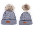 thumbnail image 3 of Gorro con pompón para niño y niña, gorro cálido para bebé y niño pequeño, pompones desmontables de punto, 3 of 4