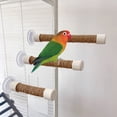 thumbnail image 4 of EDHITNR Small Suction Cup Rope Standing Pole, Natural Jute Perch for Parakeet Cockatiel Bird, 4 of 5
