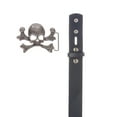thumbnail image 2 of Unisex Skull Crossbones Buckle Snap-On Belt – 1.5" Wide, 2 of 3