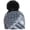 All Patched Up, variant on Pom Pom Comfort Shell UV Comfort Plush Lined Faux Fur Pom Beanie, All Patched Up