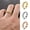 Silver, variant on Women Men Ring Moon Star Fidget Spinner Ring Anti Stress Stainless Steel Couples Rotating Ring Jewelry Gift