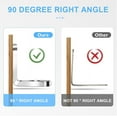 thumbnail image 4 of 40PCS (20mmx20mm) L Bracket Corner Brace Sets, soporte de esquina de acero inoxidable, soporte de ángulo recto de 90 grados, soportes de metal L para muebles de madera, 4 of 5