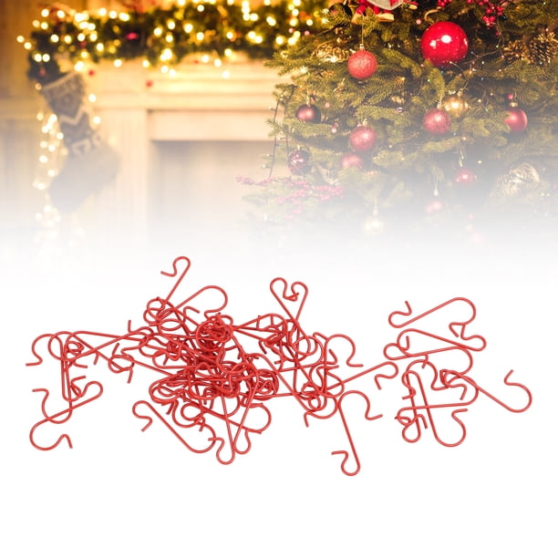 Ganchos Para Adornos, 1,2 X 0,5 Pulgadas, Adorno Navideño En Forma De S, Alambre Recubierto De Plástico, Perchas De Metal Duraderas, Ganchos Para Colgar, Ganchos En S, 50