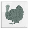 thumbnail image 1 of Epic Art 'Floral Turkey' by Imperfect Dust, Acrylic Glass Wall Art, 12"x12", 1 of 8