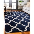 thumbnail image 1 of Unique Loom 3116405 5 x 8 ft. San Antonio Trellis Rectangular Rug, Navy Blue, 1 of 1