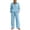 A Sky Blue, variant on Womens Sweatshirts Hoodies Dqueduo Women's Fall Winter Lapel Long Sleeve Patch Pocket Hoodie And Wide Leg Pants Suit, Sizes S-XXL