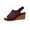 Wine, variant on VEKDONE Sandals for Women Women's Fashion Casual Summer New High Heel Hollow Buckle Fish Mouth Sandals