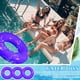 thumbnail image 5 of Paquete de 6 flotadores inflables para piscina JellyArch, 70 cm, color morado claro, 5 of 6