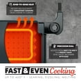 thumbnail image 2 of Gourmia 22 Inch Ceramic Nonstick Electric Griddle with Adjustable Temperature, Gray, 2 of 9