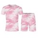 thumbnail image 3 of MKLEKYY Conjunto Deportivo Informal Corto Para Mujer Y Hombre, Ideal Para Vacaciones Y Fitness, Con Mangas Cortas Y Pantalones Cortos, Ideal Para Actividades De Primavera, Verano Y Otoño., 3 of 5