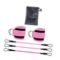 thumbnail image 4 of Bandas de resistencia al tobillo, correas de tobillo con bandas de ejercicios de puños para el entrenamiento de piernas glúteos en interiores al aire, 4 of 8