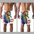 thumbnail image 3 of luoweisi Men's Beach Shorts Quick Dry Swim Trunks with Mesh Lining Seahorse 2XL, 3 of 5