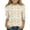 34Beige, variant on Girls 3/4 Sleeve Vintage Floral Print T Shirts Boho Colorful Flower Crewneck Casual Kids Tops Beige 130