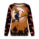 thumbnail image 4 of Camisas Para Mujer Camisetas de Gran Tamaño Manga Larga Moda Casual Cosplay Impreso Cuello Redondo Sudadera Tops Blusa Odeerbi ODB136270, 4 of 5