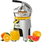Eurolux Die Cast Stainless Steel Electric Citrus Juicer for Orange, Lemon, Grapefruit, 300 Watt