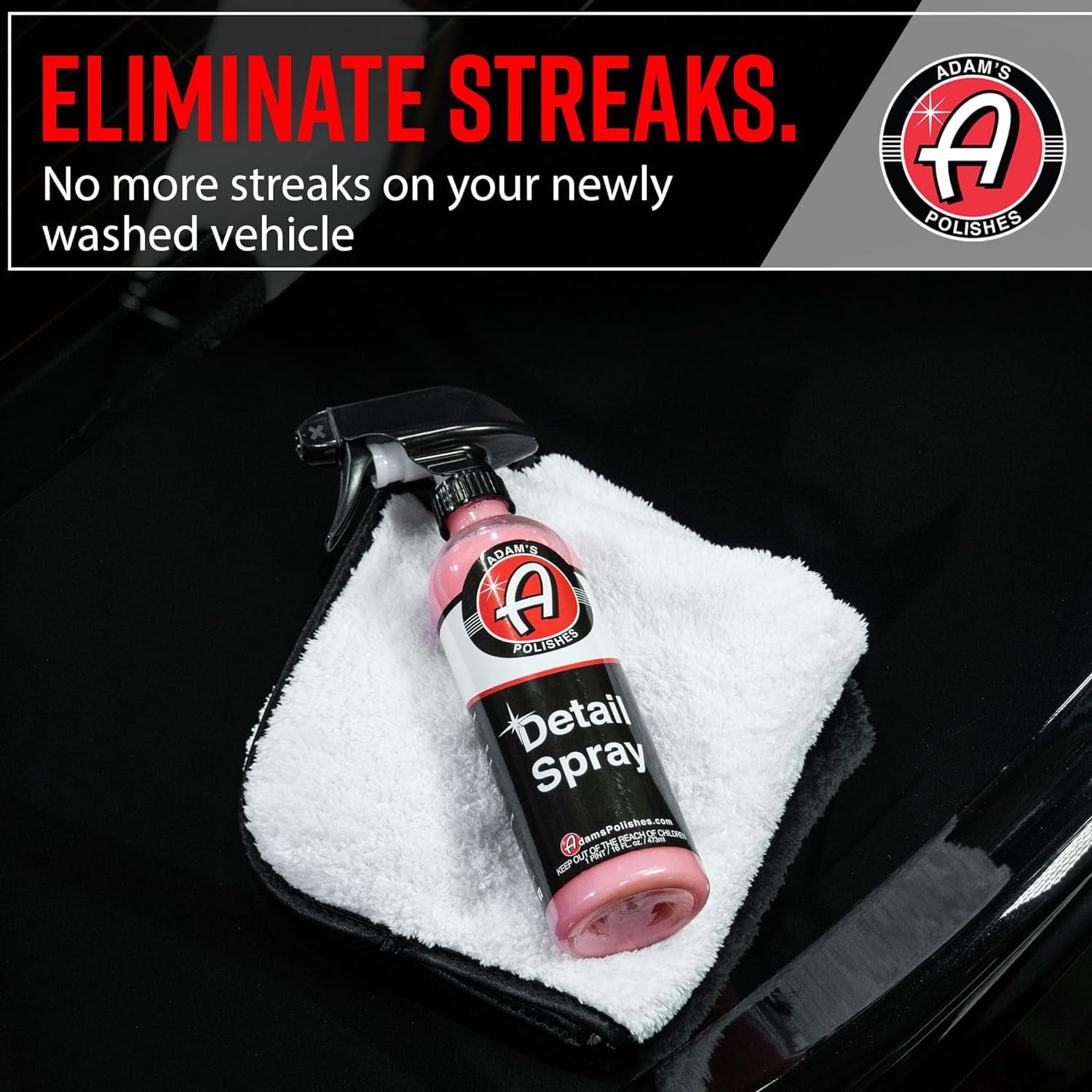 Adams Polishes Car Detail Spray Interior Wax Boosting Auto Detailing  Supplies