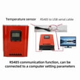 thumbnail image 3 of Solar Solar Controller 60A MPPT Solar Charge Controller RS485 Communication 12V 24V 36V 48V Auto Identification Solar Regulator, 3 of 7