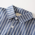 thumbnail image 5 of ANINEO Boys Striped Embroidered Long Sleeve Shirt Casual Fall Tops Open Front Shirt Kids Comfortable Stylish Versatile Outfits For 3 9 Years Old Trendy Toddler Wear, 5 of 8