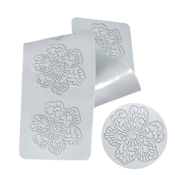 Leaf Silicone Mold 3D Coral Fondant Lace Cushion Cake Silicone Mold Cake Fondant Silicone Mold Fondant Clay,Diy Chocolate Tray Decoration Baking Mold ,11.57"×3.82",1PC (#F)