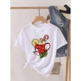 thumbnail image 1 of Camiseta de manga corta con estampado de árbol para mujer, blusa bonita de los años 90, ropa de Navidad, camiseta estampada, 1 of 5
