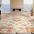 thumbnail image 2 of Design&I 8'x10' Ultra Soft Area Rug, Beige Vintage Yellow Farmhouse Ornamental Border Traditional None Fluffy Washable Non Shedding for Bedroom Living Room Under Sectional, 2 of 7