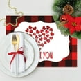 thumbnail image 1 of Christmas Table Mats | Holiday Placemats for Dining Table | Double Layer Insulated Linen Table Mats | Non Slip Heat Resistant Table Protector for Home Kitchen Restaurant Decor, 1 of 6
