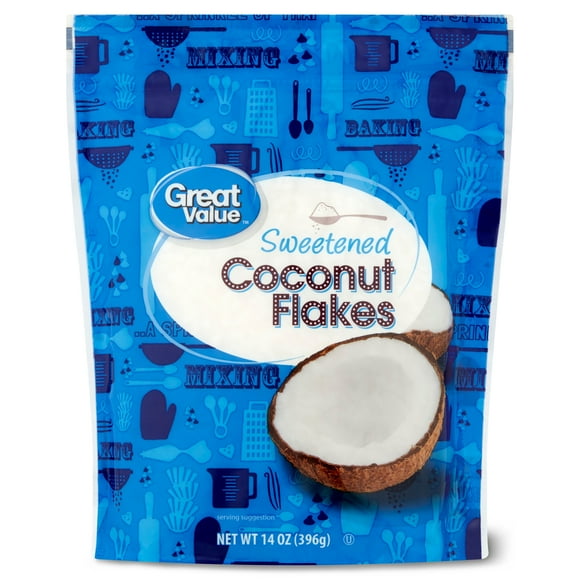 Great Value Sweetened Coconut Flakes, 14 oz