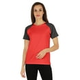 thumbnail image 1 of Inkmeso Womens Raglan Short Sleeve T-Shirt Regular Fit Casual Solid Basic Tee T-Shirts, 1 of 7