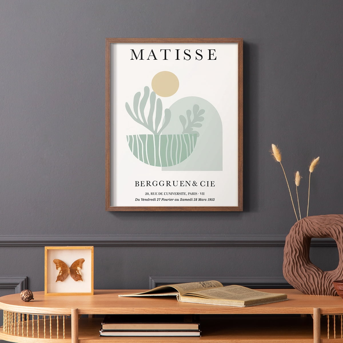 Matisse CLXXXII Framed Print in Brown Solid Wood 8 x 10 Framed Print