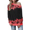 thumbnail image 3 of Sudadera Para Mujer, Sudaderas Con Cuello Redondo, Blusa de Manga Larga Con Estampado de Festival A La Moda, Suéter Informal, Tops, Camisetas de Chándal Odeerbi ODB132815, 3 of 5
