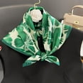 thumbnail image 2 of CHUNTIAN Mulberry Silk Scarfs Neck Scarf 21"x21" Small Square Scarfs hair scarf bandana for Women Gift Packed, 2 of 7
