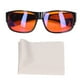 thumbnail image 2 of Gafas para Juegos con Luz Azul de 400-500 Nm Más del 999 % de Gafas con Bloqueo de Luz Azul Lentes Naranjas Protección UV sobre Gafas o Solas ANGGREK  Otros, 2 of 8