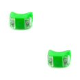 thumbnail image 4 of Toystoory Luz de bicicleta Linterna a prueba de agua Alto brillo Resistente al desgaste Lámpara de luz de flash de 2 LED para manillar Asientos Cascos Verde 2piezas Toystoory CBP007383, 4 of 6