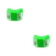 thumbnail image 1 of sweethay Luz de bicicleta, linterna, piezas de bicicleta, alto brillo, resistente al desgaste, 2 luces LED de Flash, lámpara de haz ancho para manillar, Verde 2piezas sweethay CBP007383, 1 of 6