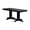 Black, variant on Keystone Amish Co. Poly Composite Dining Table, 6-Foot, Dark Grey